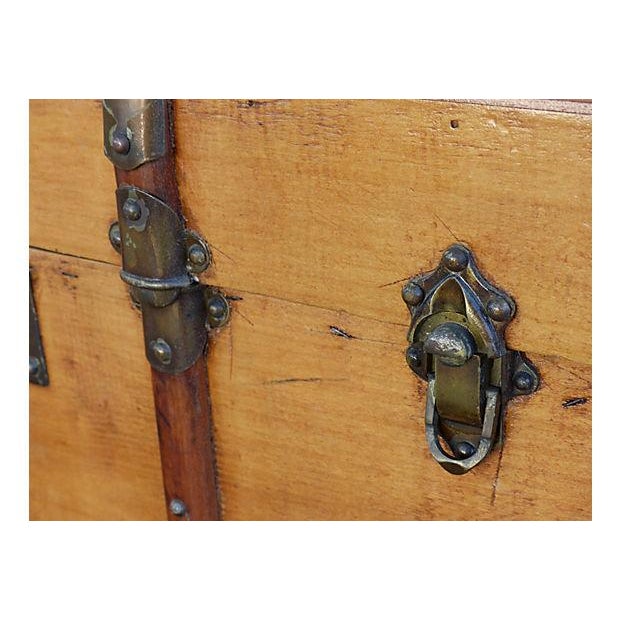 Antique Trunk With Bronze Hardware Chairish