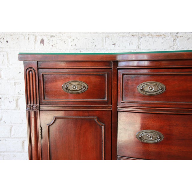 Bernhardt Mahogany Serpentine Sideboard Buffet Chairish