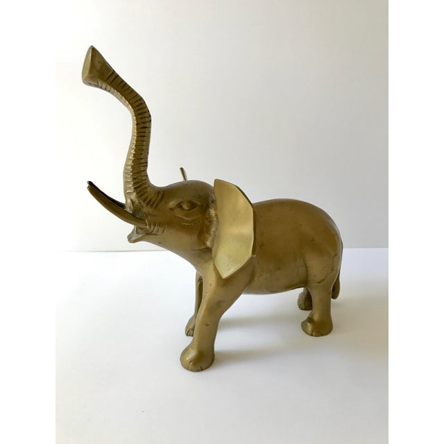 Vintage Brass Elephant Figurine Chairish