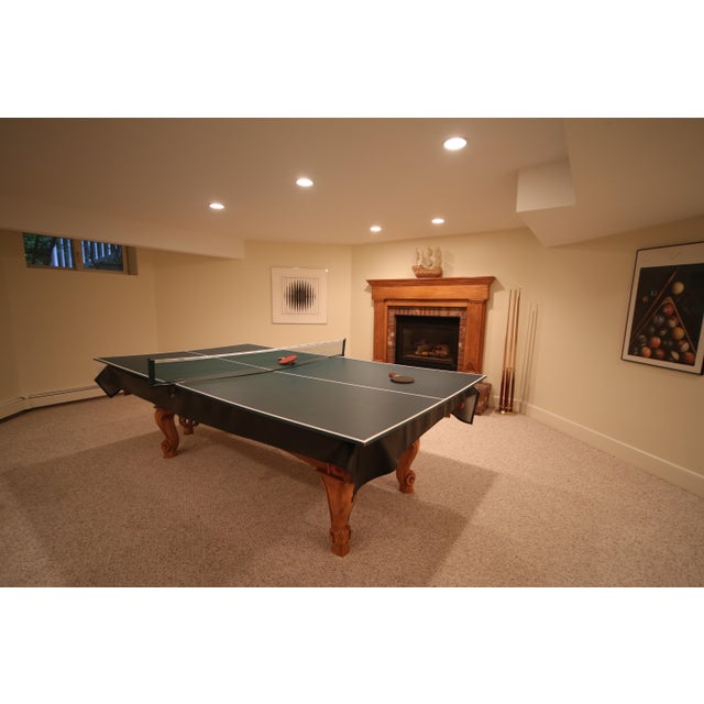 Brunswick Pool Table With Table Tennis Conversion Top ...