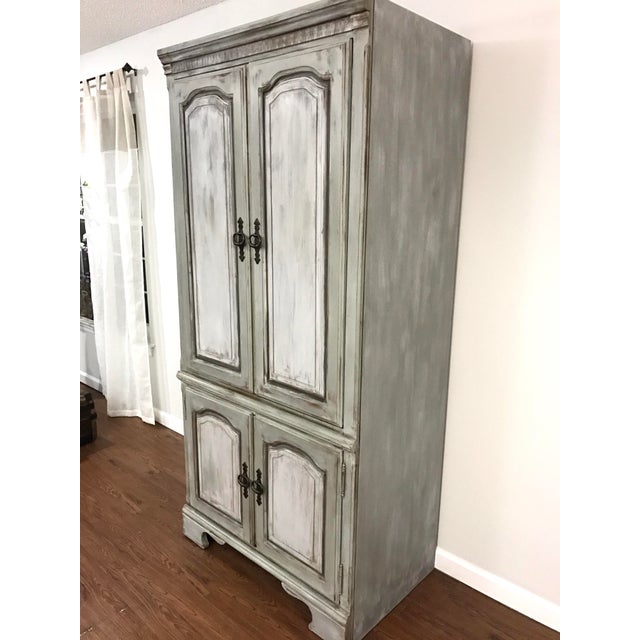 Distressed Shabby Chic Armoire Chairish