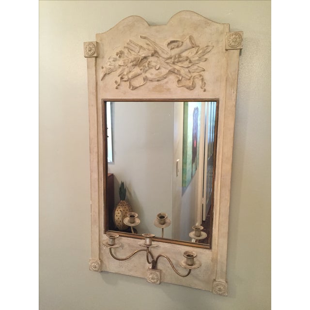 Antique Mirror With Candle Holder Chairish