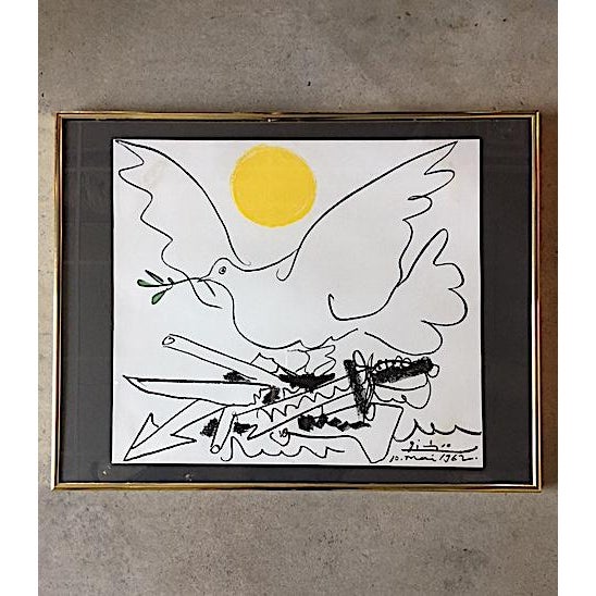 Framed Picasso Dove of Peace Print Chairish