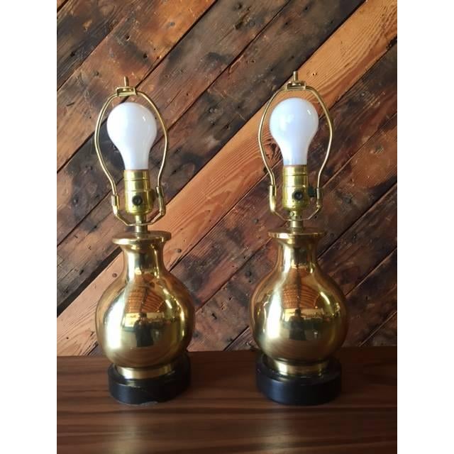 Solid Brass Vintage Lamps A Pair Chairish