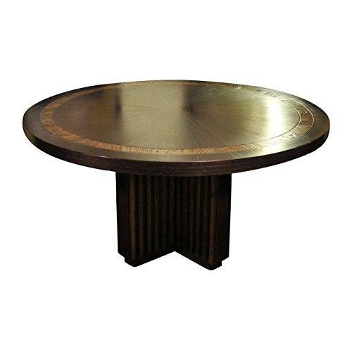 Transitional Round Dining Table & 6 Chairs | Chairish