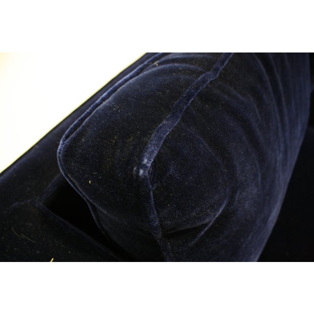 Ward Sofa in Navy Blue Mohair by Brickell Chairish