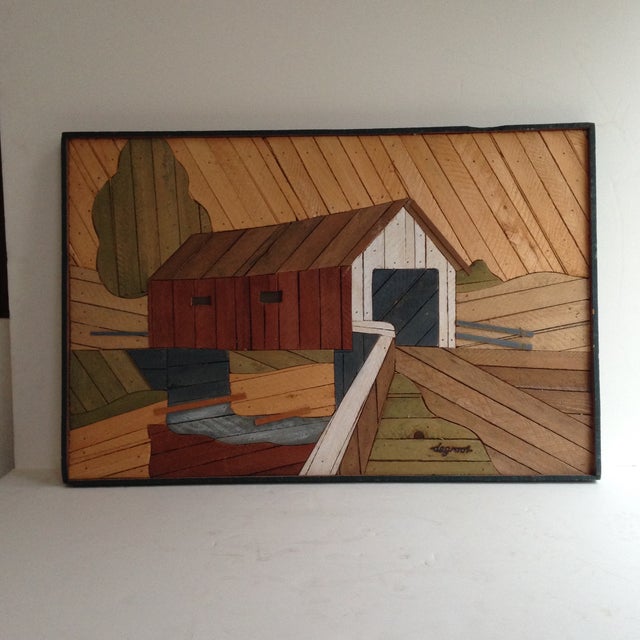 Degroot Landscape Painting on Wood Chairish