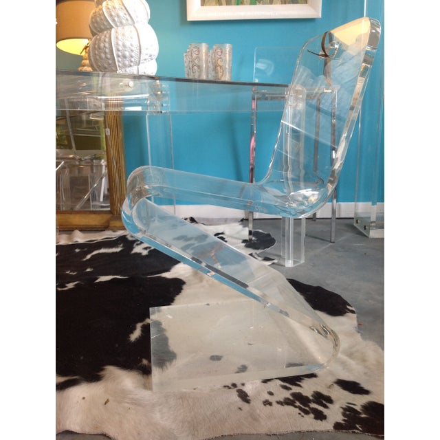 Vintage Lucite Z Chair Chairish
