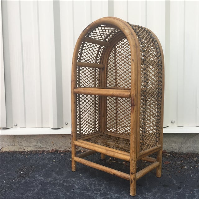 Vintage Rattan Shelf Chairish
