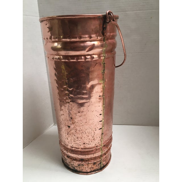 Antique Early 1900s Irish Copper Umbrella Holder Chairish