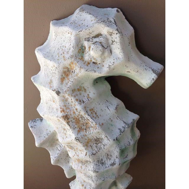 Vintage Nautical Cement Seahorse Wall Decor Chairish