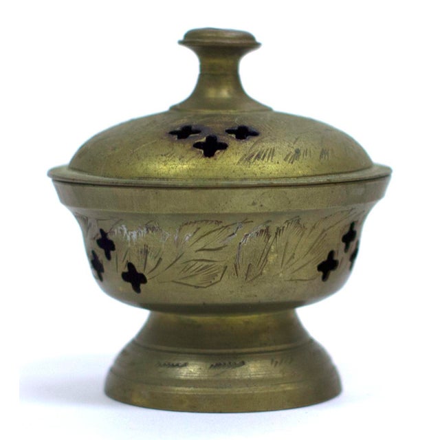 Indian Brass Incense Burner Chairish