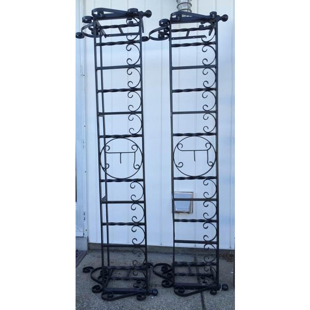 Vintage Wrought Iron Flower Window Boxes Pair Chairish