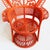 Orange Bunga Peacock Fan Chair Chairish