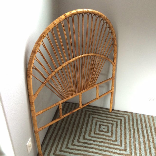 Vintage Boho Chic Bamboo Twin Headboard Chairish