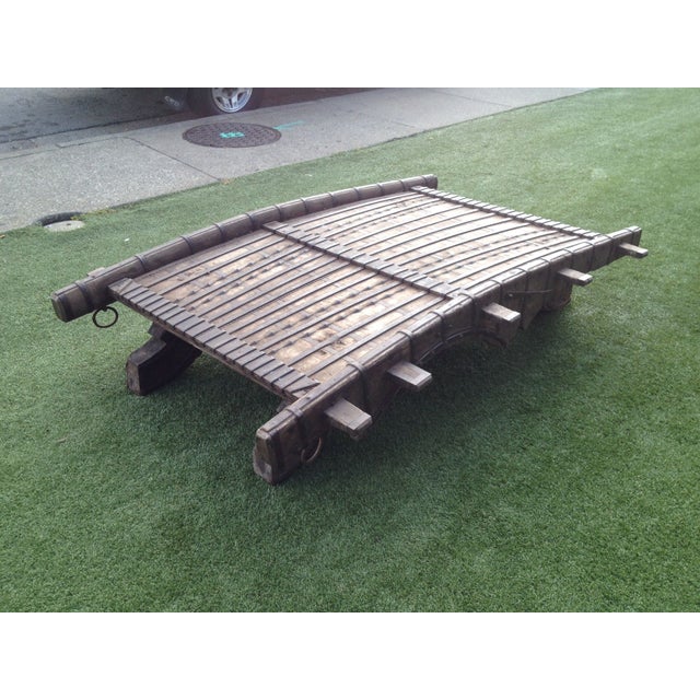 Indonesian Elephant Saddle Coffee Table