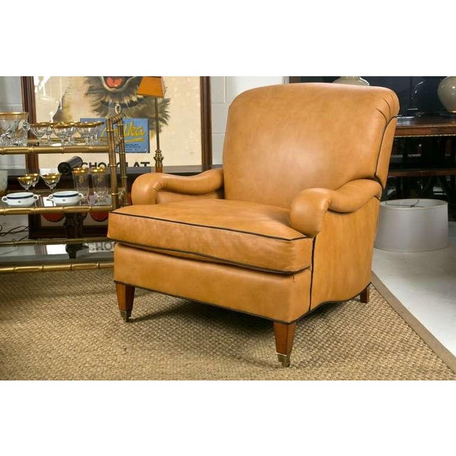 Leather Club Chair by Edward Ferrell Chairish