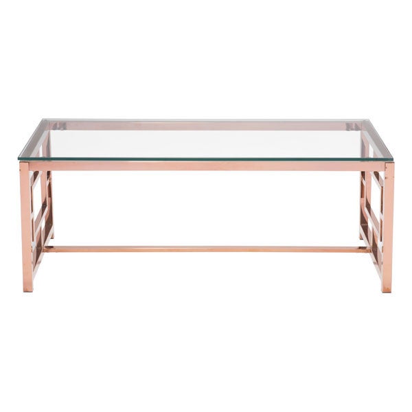 Geometric Rose Gold Coffee Table Chairish