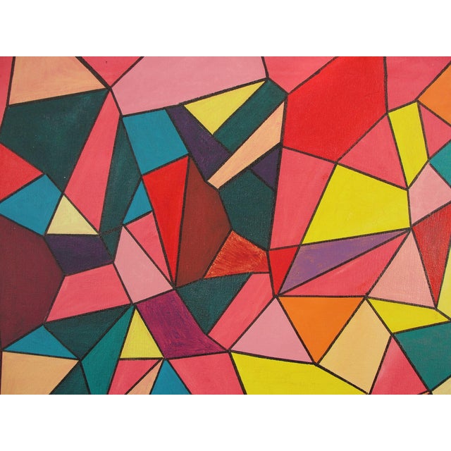 Colorful Geometric Abstract Expressionist Painting Chairish