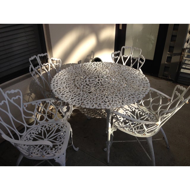White Outdoor Bistro Dining Set Chairish