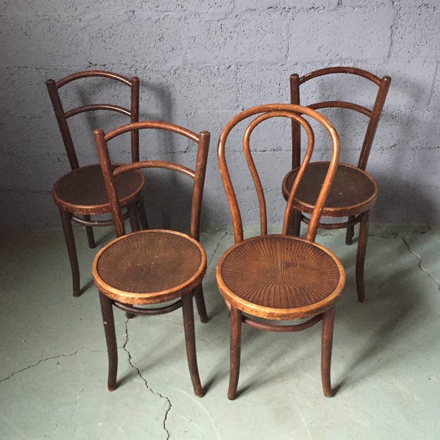 Bentwood Cafe Chairs Set of 4 Chairish