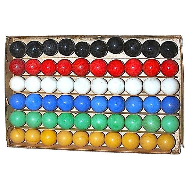 1960s Marbles Set of 60 Chairish