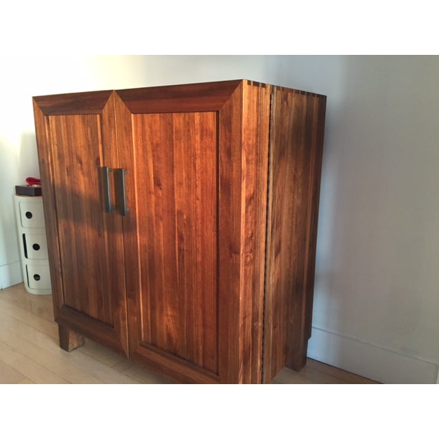 Crate and Barrel Wooden Bar Chairish