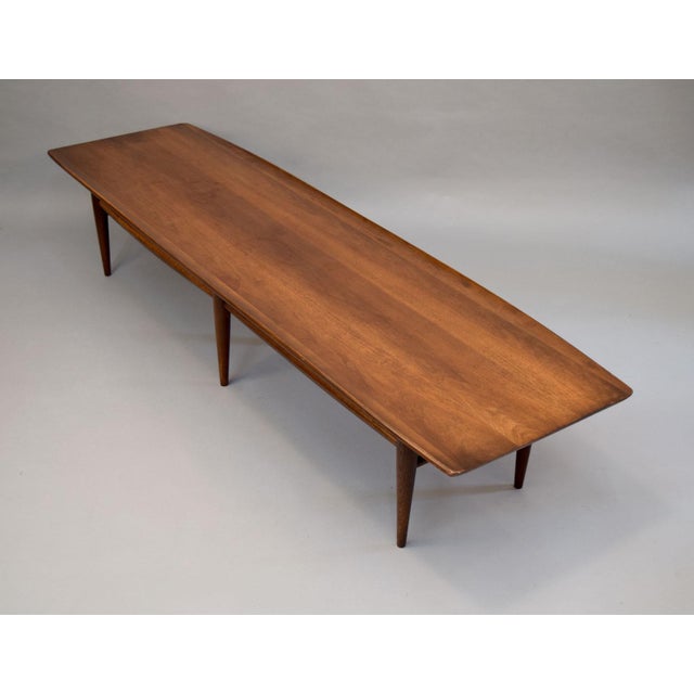 Mid-Century Surfboard Coffee Table by Bassett | Chairish