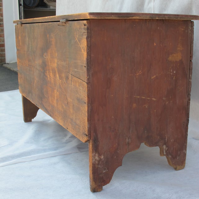 Original Red Painted Blanket Chest Chairish