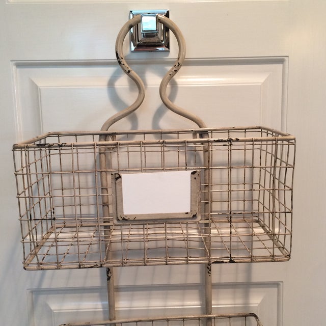 Wire Basket Hanging Storage Unit Chairish