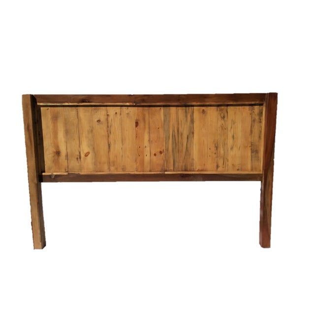 Rustic Reclaimed Wood Cal King Headboard Chairish