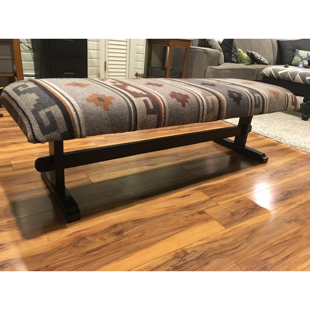 Pendelton Wool Upholstered Coffee Table Chairish