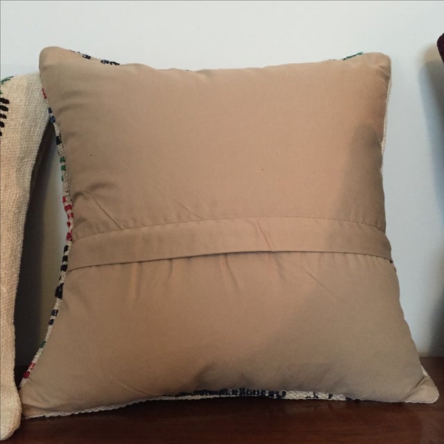 Vintage Kilim Throw Pillows - Pair Chairish