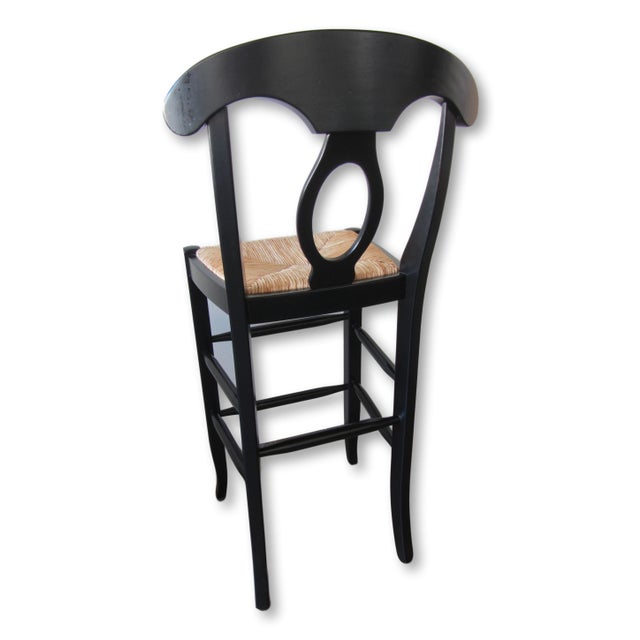 Pottery Barn Black Bar Stools A Pair Chairish