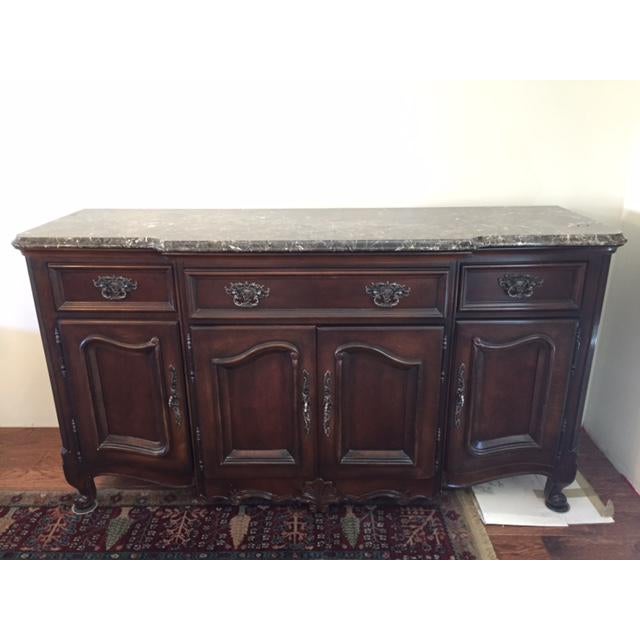 Marble/Granite Top Dining Room Buffet/Sideboard by Bernhardt Chairish