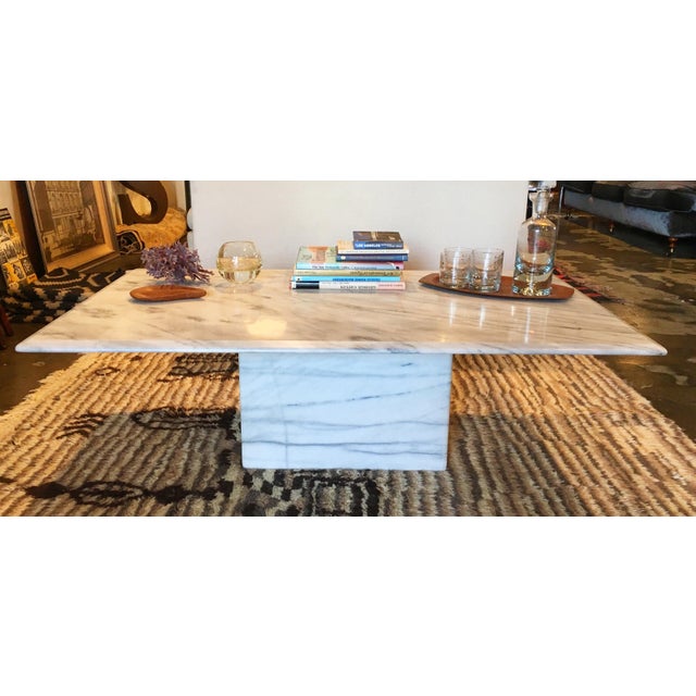 Carrara Marble Coffee Table Chairish