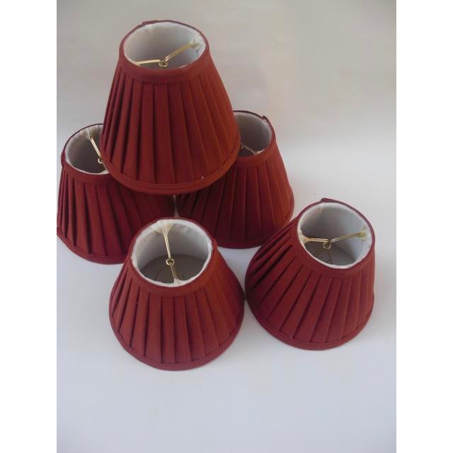 Miniature Pleated Lamp Shades Set of 5 Chairish