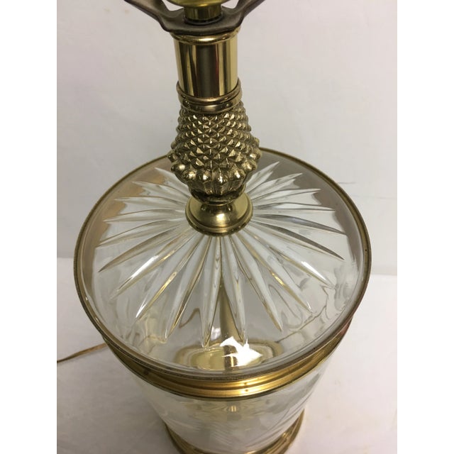 Vintage Crystal & Brass Table Lamp Chairish