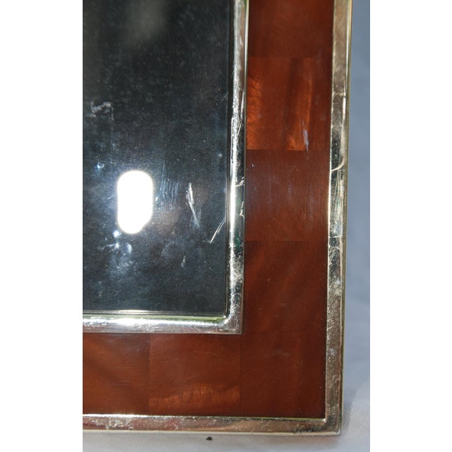 Restoration Hardware Silver & Brown Picture Frame Chairish