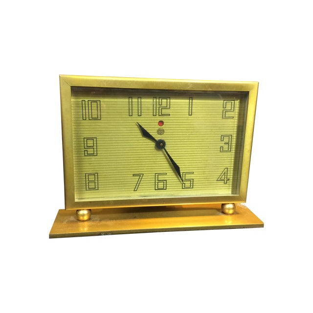 Vintage General Electric Brass Table Clock Chairish