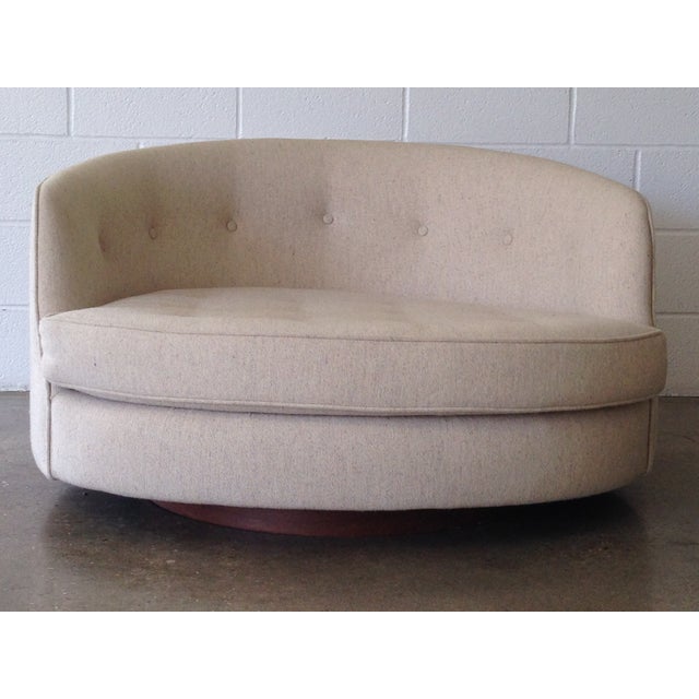 Milo Baughman Swivel Loveseat Chairish
