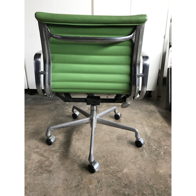 Eames Aluminum & Leather Management Chair Chairish