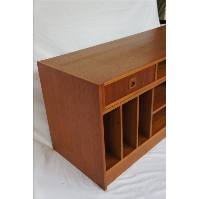 Danish Modern Expandable Teak Entertainment Center Chairish