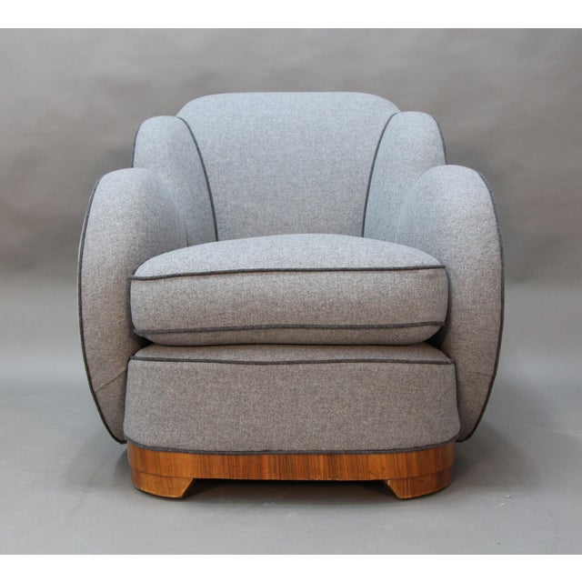 Art Deco Upholstered Chairs A Pair Chairish