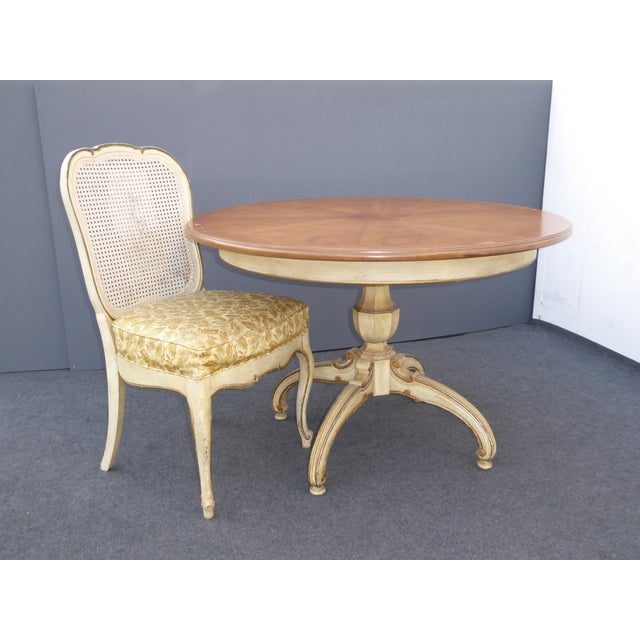 Thomasville French Country OffWhite Dining Table Chairish