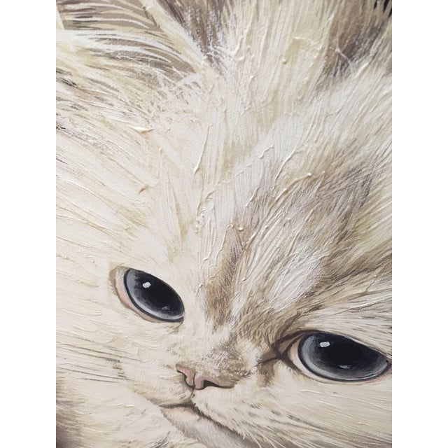 Letterman "The Resting Cat (Cashmere)" Giclee Painting