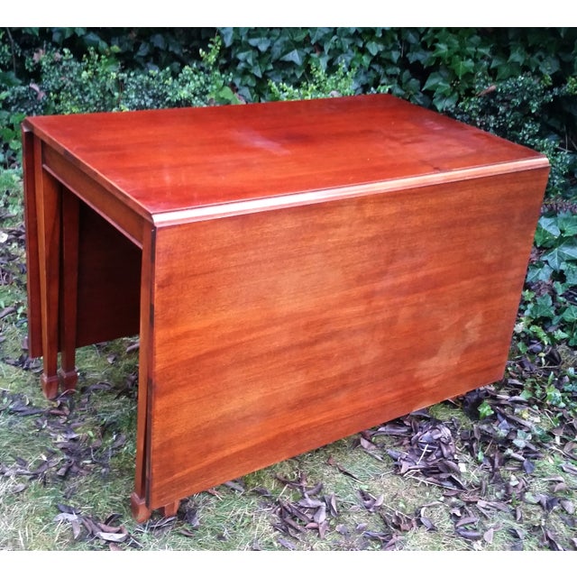 Vintage 1950s Mahogany Drop Leaf Dining Table Chairish