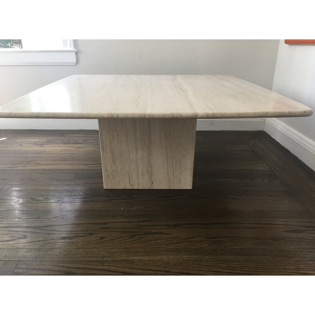 Italian Travertine Marble Coffee Table Chairish