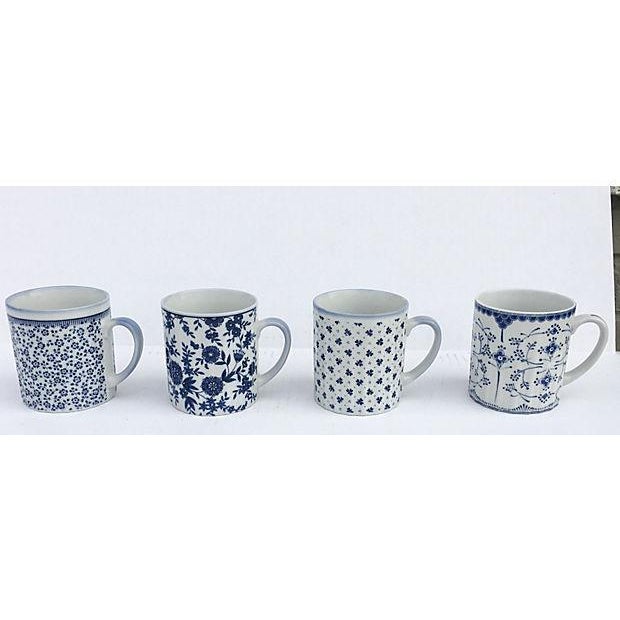Blue & White Coffee Mugs Set of 4 Chairish