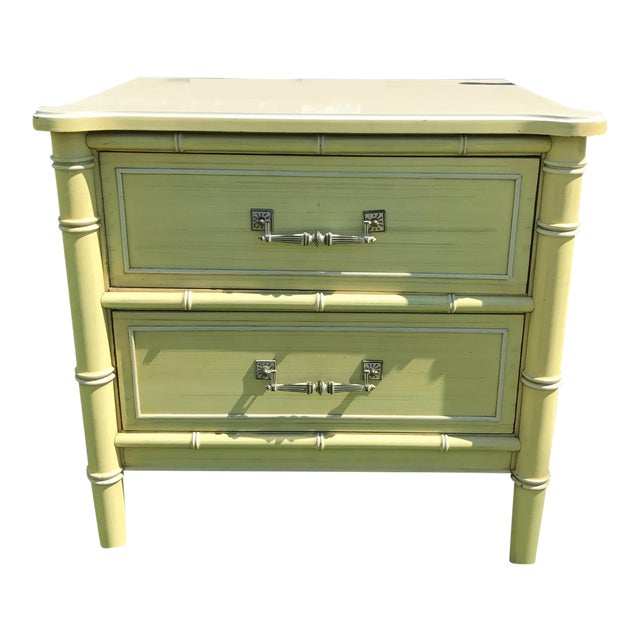Vintage Henry Link Yellow Nightstand Chairish